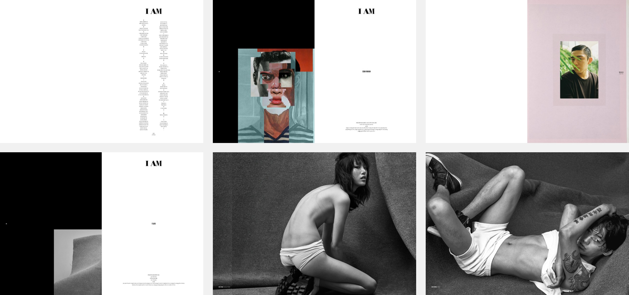 L'Officiel Hommes Exhibition Book spreads